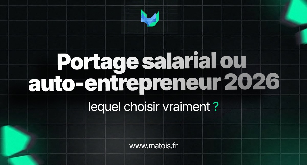 Portage salarial ou auto-entrepreneur 2026 : freelance comparant les deux statuts